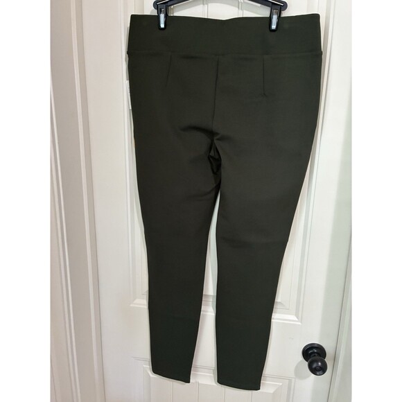 Gibson Latimer Women's Pull on Leggings Pants Size L Olive Green NWT - Picture 2 of 2